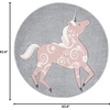 image:imageSAFAVIEH Carousel Kids Collection Area Rug  53 x 76 Pink amp Ivory NonShedding amp Easy Care Ideal for High Traffic Areas for Boys amp Girls in Playroom Nursery Bedroom CRK163PGreyPink