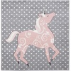 image:imageSAFAVIEH Carousel Kids Collection Area Rug  53 x 76 Pink amp Ivory NonShedding amp Easy Care Ideal for High Traffic Areas for Boys amp Girls in Playroom Nursery Bedroom CRK163PGreyPink