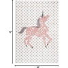 image:imageSAFAVIEH Carousel Kids Collection Area Rug  53 x 76 Pink amp Ivory NonShedding amp Easy Care Ideal for High Traffic Areas for Boys amp Girls in Playroom Nursery Bedroom CRK163PIvory GreyPink