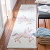 image:imageSAFAVIEH Carousel Kids Collection Area Rug  53 x 76 Pink amp Ivory NonShedding amp Easy Care Ideal for High Traffic Areas for Boys amp Girls in Playroom Nursery Bedroom CRK163PIvoryPink