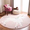 image:imageSAFAVIEH Carousel Kids Collection Area Rug  53 x 76 Pink amp Ivory NonShedding amp Easy Care Ideal for High Traffic Areas for Boys amp Girls in Playroom Nursery Bedroom CRK163PPinkIvory