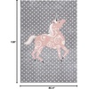 image:imageSAFAVIEH Carousel Kids Collection Area Rug  53 x 76 Pink amp Ivory NonShedding amp Easy Care Ideal for High Traffic Areas for Boys amp Girls in Playroom Nursery Bedroom CRK163PGreyPink