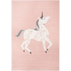 image:imageSAFAVIEH Carousel Kids Collection Area Rug  53 x 76 Pink amp Ivory NonShedding amp Easy Care Ideal for High Traffic Areas for Boys amp Girls in Playroom Nursery Bedroom CRK163PPinkIvory