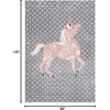 image:imageSAFAVIEH Carousel Kids Collection Area Rug  53 x 76 Pink amp Ivory NonShedding amp Easy Care Ideal for High Traffic Areas for Boys amp Girls in Playroom Nursery Bedroom CRK163PGreyPink