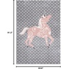 image:imageSAFAVIEH Carousel Kids Collection Area Rug  53 x 76 Pink amp Ivory NonShedding amp Easy Care Ideal for High Traffic Areas for Boys amp Girls in Playroom Nursery Bedroom CRK163PGreyPink