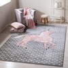 image:imageSAFAVIEH Carousel Kids Collection Area Rug  53 x 76 Pink amp Ivory NonShedding amp Easy Care Ideal for High Traffic Areas for Boys amp Girls in Playroom Nursery Bedroom CRK163PGreyPink