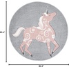 image:imageSAFAVIEH Carousel Kids Collection Area Rug  53 x 76 Pink amp Ivory NonShedding amp Easy Care Ideal for High Traffic Areas for Boys amp Girls in Playroom Nursery Bedroom CRK163PGreyPink
