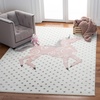 image:imageSAFAVIEH Carousel Kids Collection Area Rug  53 x 76 Pink amp Ivory NonShedding amp Easy Care Ideal for High Traffic Areas for Boys amp Girls in Playroom Nursery Bedroom CRK163PIvory GreyPink