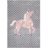 image:imageSAFAVIEH Carousel Kids Collection Area Rug  53 x 76 Pink amp Ivory NonShedding amp Easy Care Ideal for High Traffic Areas for Boys amp Girls in Playroom Nursery Bedroom CRK163PGreyPink