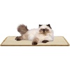 image:imageSAFAVIEH Cat Scratch Mat Pad Collection 10 x 24 Natural Brown Sisal Boucle Weave Velcro amp Slip Resistant BackingBeige