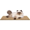 image:imageSAFAVIEH Cat Scratch Mat Pad Collection 10 x 24 Natural Brown Sisal Boucle Weave Velcro amp Slip Resistant BackingBrown