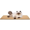 image:imageSAFAVIEH Cat Scratch Mat Pad Collection 10 x 24 Natural Brown Sisal Boucle Weave Velcro amp Slip Resistant BackingLight Brown