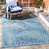 image:imageSAFAVIEH Courtyard Collection 8 x 11 Beige  Green CY7557 Indoor Outdoor Waterproof Easy Cleaning Patio Backyard Mudroom Area RugAquaNavy
