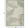 image:imageSAFAVIEH Courtyard Collection 8 x 11 Beige  Green CY7557 Indoor Outdoor Waterproof Easy Cleaning Patio Backyard Mudroom Area RugBeigeGreen