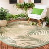 image:imageSAFAVIEH Courtyard Collection 8 x 11 Beige  Green CY7557 Indoor Outdoor Waterproof Easy Cleaning Patio Backyard Mudroom Area RugBeigeGreen