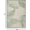image:imageSAFAVIEH Courtyard Collection 8 x 11 Beige  Green CY7557 Indoor Outdoor Waterproof Easy Cleaning Patio Backyard Mudroom Area RugBeigeGreen