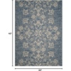image:imageSAFAVIEH Courtyard Collection 9 x 12 NavyGrey CY8064 IndoorOutdoor Waterproof EasyCleaning Patio Backyard Mudroom AreaRugNavyGrey