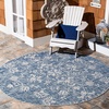 image:imageSAFAVIEH Courtyard Collection 9 x 12 NavyGrey CY8064 IndoorOutdoor Waterproof EasyCleaning Patio Backyard Mudroom AreaRugNavyGrey