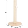 image:imageSAFAVIEH Home Collection Cat Scratch Tree Post Natural amp Ivory Jute with Hanging Ball Toy