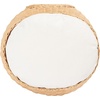 image:imageSAFAVIEH Home Collection Suli Honey RattanWhite Cushion Dome Cat Bed