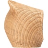 image:imageSAFAVIEH Home Collection Toru Honey RattanWhite Cushion Dome Cat Bed