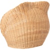 image:imageSAFAVIEH Home Collection Toru Honey RattanWhite Cushion Dome Cat Bed