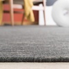 image:imageSAFAVIEH Kilim Collection Area Rug  5 x 8 Orange Handmade Casual Solid Wool Ideal for High Traffic Areas in Living Room Bedroom KLM850PCharcoalGrey