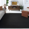 image:imageSAFAVIEH Kilim Collection Area Rug  5 x 8 Orange Handmade Casual Solid Wool Ideal for High Traffic Areas in Living Room Bedroom KLM850PCharcoalGrey