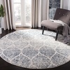 image:imageSAFAVIEH Madison Collection 9 x 12 Navy Blue MAD604N Glam Ogee Trellis Distressed NonShedding Living Room Bedroom Dining Home Office Area RugCreamRoyal Blue