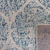 image:imageSAFAVIEH Madison Collection 9 x 12 Navy Blue MAD604N Glam Ogee Trellis Distressed NonShedding Living Room Bedroom Dining Home Office Area RugCreamTurquoise