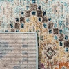image:imageSAFAVIEH Madison Collection Area Rug  53 x 76 Rust amp Pink Boho Diamond Distressed Design NonShedding amp Easy Care Ideal for High Traffic Areas in Living Room Bedroom MAD418QBlueYellow