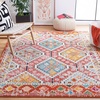 image:imageSAFAVIEH Madison Collection Area Rug  53 x 76 Rust amp Pink Boho Diamond Distressed Design NonShedding amp Easy Care Ideal for High Traffic Areas in Living Room Bedroom MAD418QRustPink