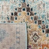image:imageSAFAVIEH Madison Collection Area Rug  53 x 76 Rust amp Pink Boho Diamond Distressed Design NonShedding amp Easy Care Ideal for High Traffic Areas in Living Room Bedroom MAD418QBlueYellow