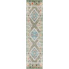 image:imageSAFAVIEH Madison Collection Area Rug  53 x 76 Rust amp Pink Boho Diamond Distressed Design NonShedding amp Easy Care Ideal for High Traffic Areas in Living Room Bedroom MAD418QGreenBeige