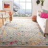 image:imageSAFAVIEH Madison Collection Area Rug  53 x 76 Rust amp Pink Boho Diamond Distressed Design NonShedding amp Easy Care Ideal for High Traffic Areas in Living Room Bedroom MAD418QGreyYellow