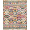 image:imageSAFAVIEH Madison Collection Area Rug  9 x 12 Blue amp Fuchsia Moroccan Boho Distressed Design NonShedding amp Easy Care Ideal for High Traffic Areas in Living Room Bedroom MAD118CBlueFuchsia
