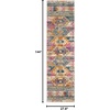 image:imageSAFAVIEH Madison Collection Area Rug  9 x 12 Blue amp Fuchsia Moroccan Boho Distressed Design NonShedding amp Easy Care Ideal for High Traffic Areas in Living Room Bedroom MAD118CBlueFuchsia