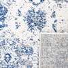 image:imageSAFAVIEH Madison Collection Area Rug  9 x 12 Cream amp Multi Boho Chic Distressed Design NonShedding amp Easy Care Ideal for High Traffic Areas in Living Room Bedroom MAD611BWhiteRoyal Blue