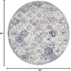 image:imageSAFAVIEH Madison Collection Area Rug  9 x 12 Cream amp Multi Boho Chic Distressed Design NonShedding amp Easy Care Ideal for High Traffic Areas in Living Room Bedroom MAD611BWhiteRoyal Blue
