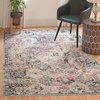 image:imageSAFAVIEH Madison Collection Area Rug  9 x 12 Cream amp Multi Boho Chic Distressed Design NonShedding amp Easy Care Ideal for High Traffic Areas in Living Room Bedroom MAD611BNavyTeal