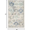 image:imageSAFAVIEH Madison Collection Area Rug  9 x 12 Cream amp Multi Boho Chic Distressed Design NonShedding amp Easy Care Ideal for High Traffic Areas in Living Room Bedroom MAD611BIvoryAqua