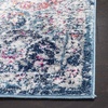 image:imageSAFAVIEH Madison Collection Area Rug  9 x 12 Cream amp Multi Boho Chic Distressed Design NonShedding amp Easy Care Ideal for High Traffic Areas in Living Room Bedroom MAD611BNavyTeal