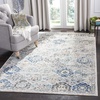 image:imageSAFAVIEH Madison Collection Area Rug  9 x 12 Cream amp Multi Boho Chic Distressed Design NonShedding amp Easy Care Ideal for High Traffic Areas in Living Room Bedroom MAD611BIvoryAqua