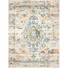 image:imageSAFAVIEH Madison Collection Area Rug  9 x 12 Green amp Turquoise Boho Medallion Distressed Design NonShedding amp Easy Care Ideal for High Traffic Areas in Living Room Bedroom MAD474YCreamBlue