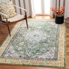 image:imageSAFAVIEH Madison Collection Area Rug  9 x 12 Green amp Turquoise Boho Medallion Distressed Design NonShedding amp Easy Care Ideal for High Traffic Areas in Living Room Bedroom MAD474YGreenTurquoise
