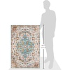 image:imageSAFAVIEH Madison Collection Area Rug  9 x 12 Grey amp Light Blue Boho Chic Medallion Distressed Design NonShedding amp Easy Care Ideal for High Traffic Areas in Living Room Bedroom MAD447FGreyLight Blue