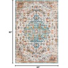image:imageSAFAVIEH Madison Collection Area Rug  9 x 12 Grey amp Light Blue Boho Chic Medallion Distressed Design NonShedding amp Easy Care Ideal for High Traffic Areas in Living Room Bedroom MAD447FGreyLight Blue