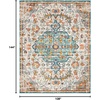 image:imageSAFAVIEH Madison Collection Area Rug  9 x 12 Grey amp Light Blue Boho Chic Medallion Distressed Design NonShedding amp Easy Care Ideal for High Traffic Areas in Living Room Bedroom MAD447FGreyLight Blue