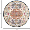 image:imageSAFAVIEH Madison Collection Area Rug  9 x 12 Grey amp Light Blue Boho Chic Medallion Distressed Design NonShedding amp Easy Care Ideal for High Traffic Areas in Living Room Bedroom MAD447FIvoryOrange