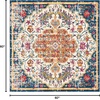 image:imageSAFAVIEH Madison Collection Area Rug  9 x 12 Grey amp Light Blue Boho Chic Medallion Distressed Design NonShedding amp Easy Care Ideal for High Traffic Areas in Living Room Bedroom MAD447FIvoryOrange